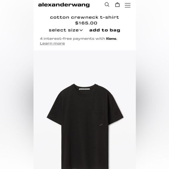 Alexander Wang Cotton Crewneck T-Shirt - Picture 5 of 9